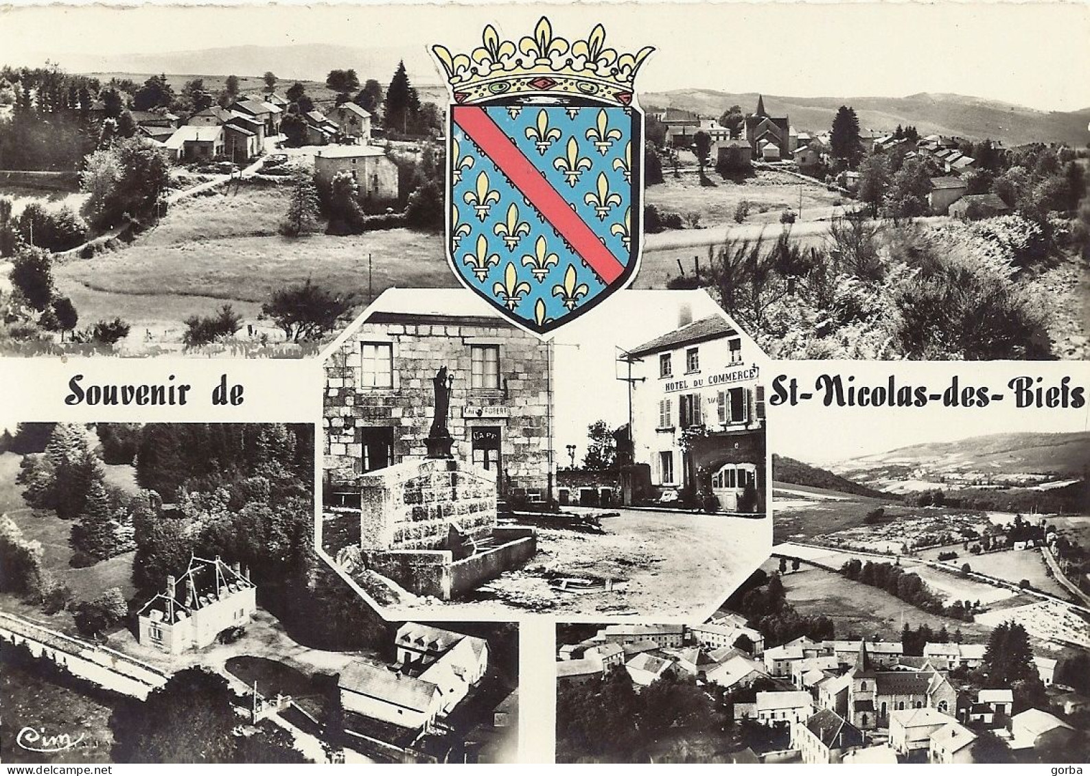 *CPSM - 03  - SAINT NICOLAS DES BIEFS - Souvenir De ... - Multivues - Blason - Other & Unclassified