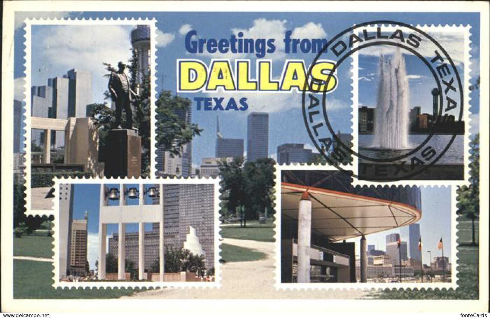 11491312 Dallas_Texas Various Views Monument Skyscraper Fountain - Sonstige & Ohne Zuordnung