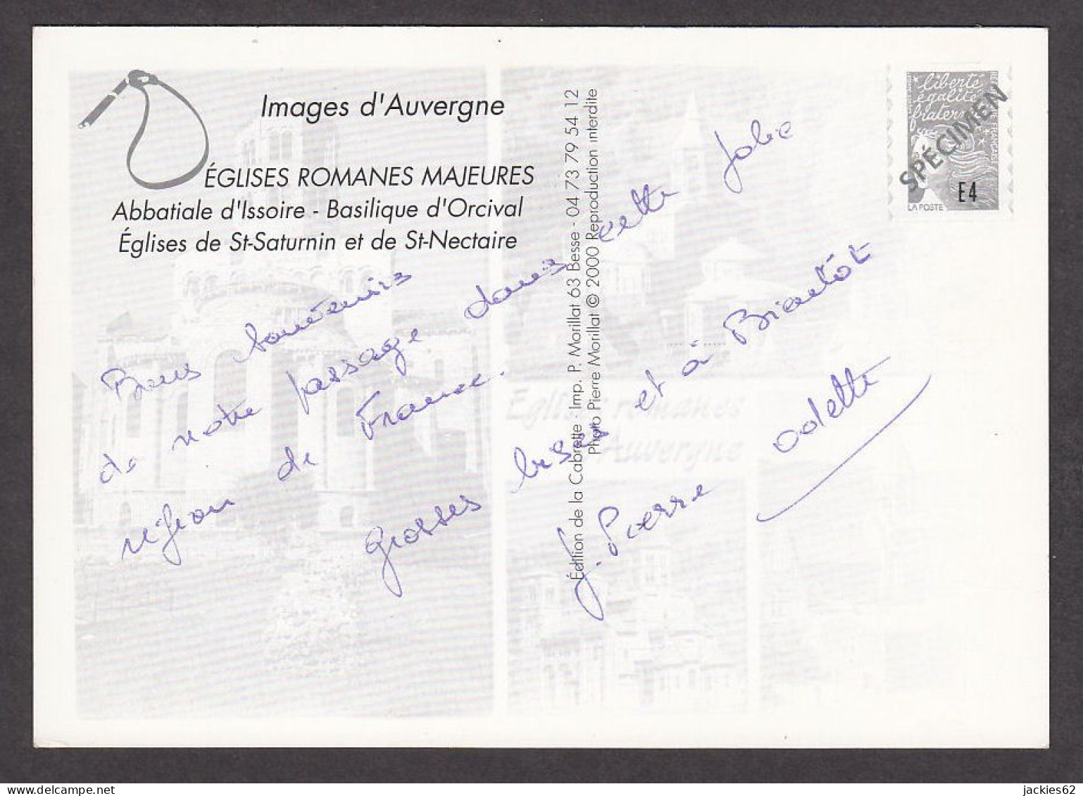 090811/ AUVERGNE, Eglises Romanes - Auvergne