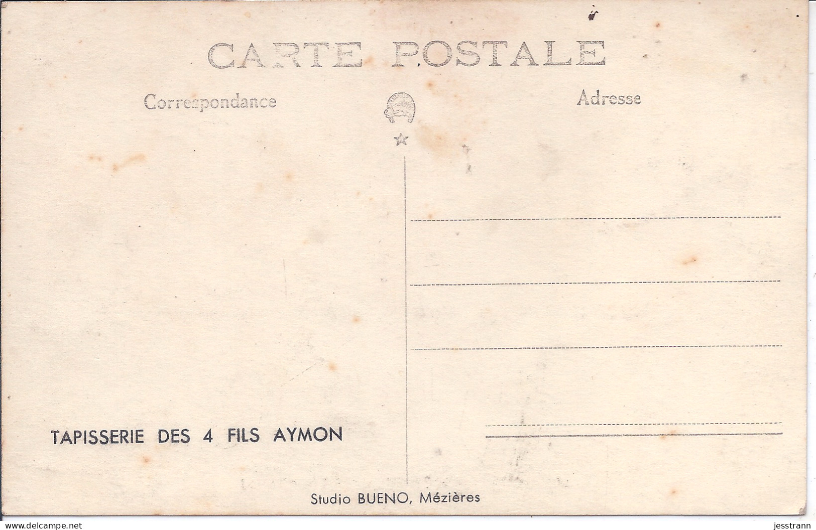 MEZIERES- CARTE-PHOTO- TAPISSERIE DES 4 FILS AYMON- PHOTO BUENO A MEZIERES- RARE- RECT/VERSO - Charleville