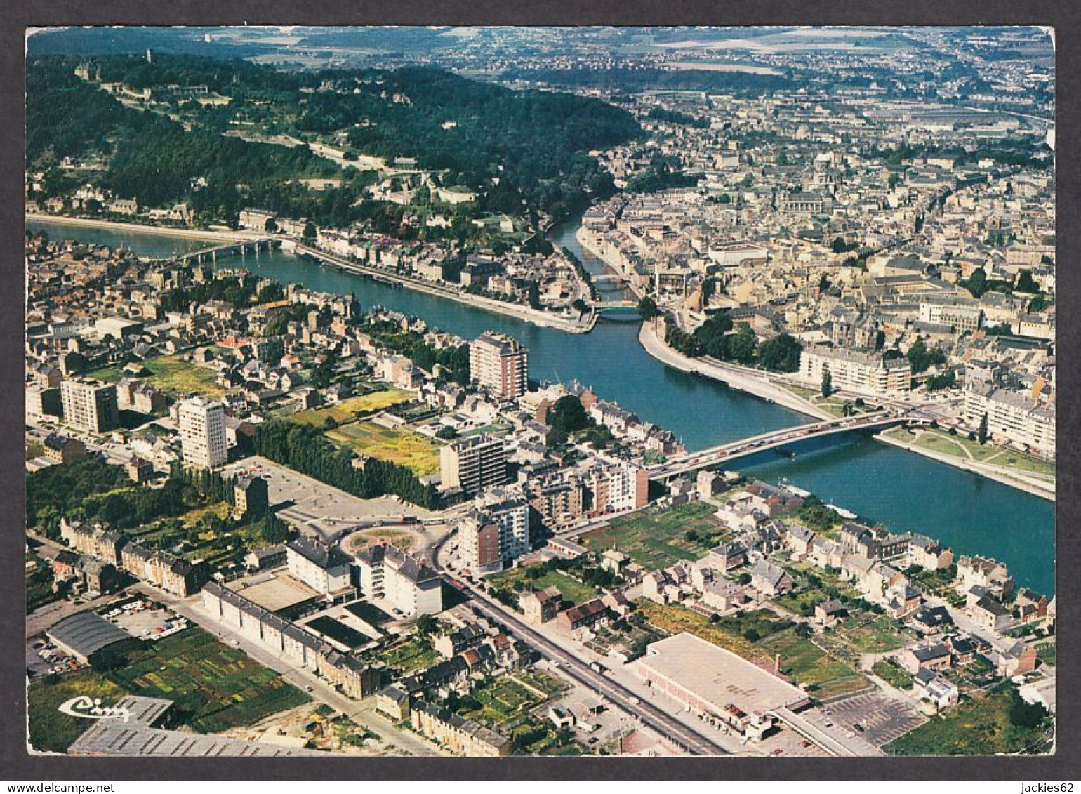 078110/ NAMUR, Le Confluent Sambre Et Meuse, Vue Aérienne - Namur