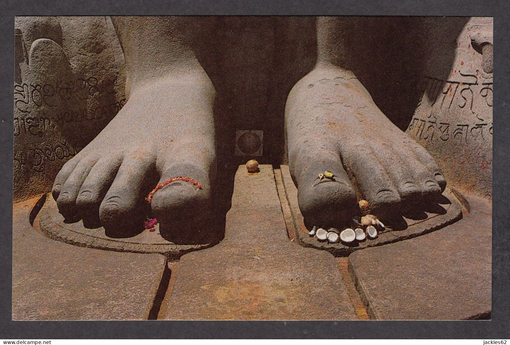 115519/ SHRAVANABELAGOLA, Gommateshwara Statue, Foot - Indien