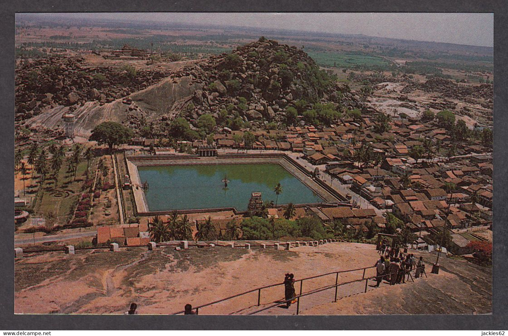 115513/ SHRAVANABELAGOLA, Aerial View Of Chandragiri - Indien