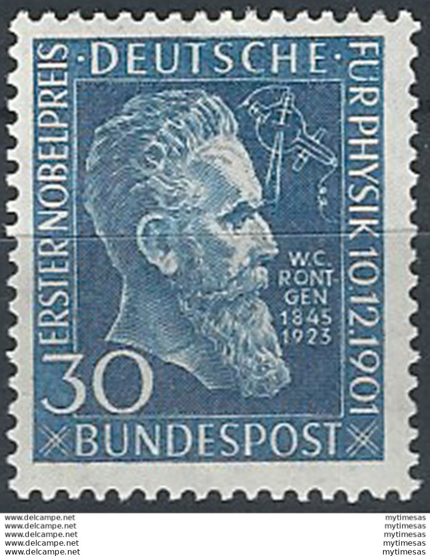 1951 Germania Wilhelm Conrad Ronthen MNH Unif. N. 33 - Altri & Non Classificati