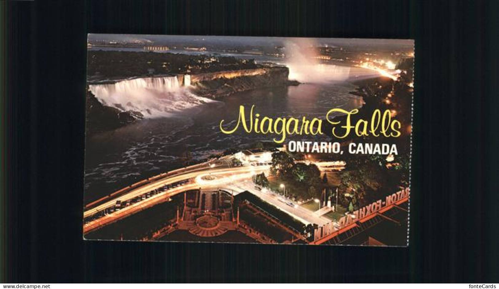 11491282 Ontario Canada Niagara Falls At Night Aerial View Ontario Canada - Unclassified