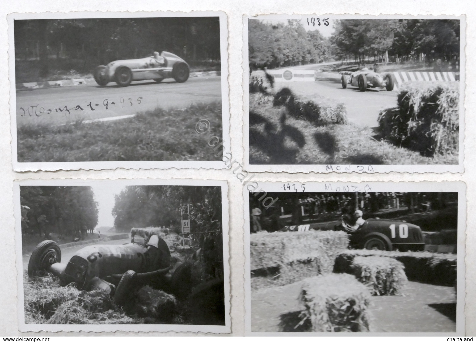 Automobilismo - Lotto 5 Fotografie Gran Premio D'Italia 1935 - Prove E Gara - Other & Unclassified