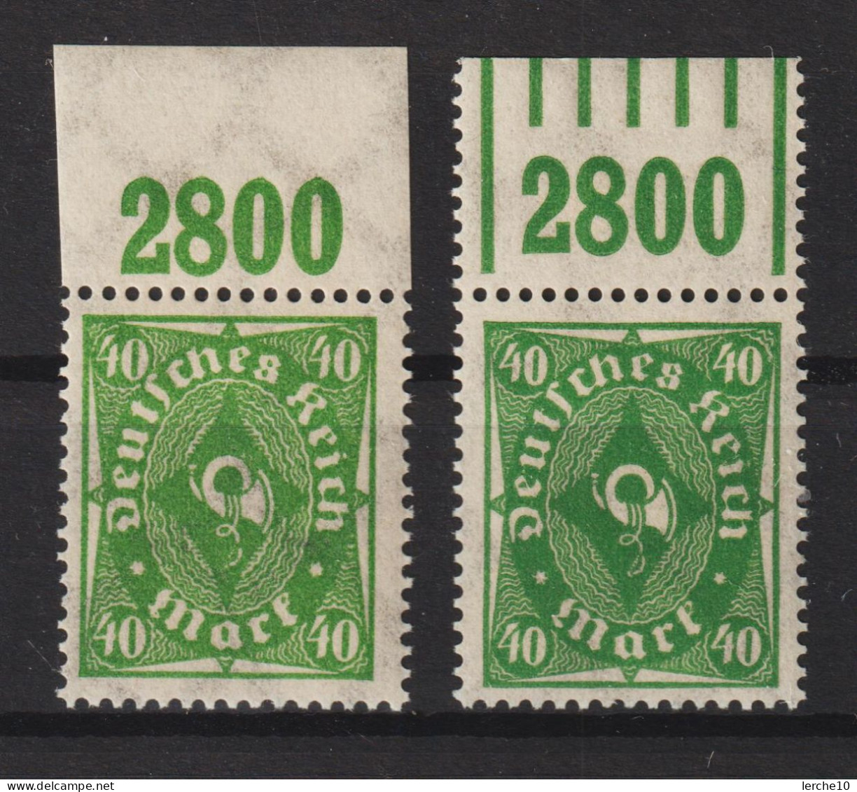MiNr. 232 P+W Oberrand Postfrisch  (0318) - Used Stamps