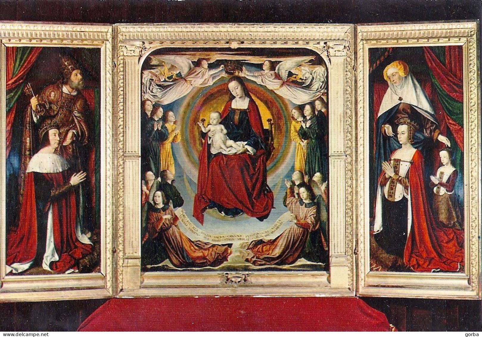 *Lot De 2 CPM - 03  - MOULINS - Cathédrale - Le Triptyque Du Maître De Moulins Et Détail De La Tète De La Vierge - Moulins