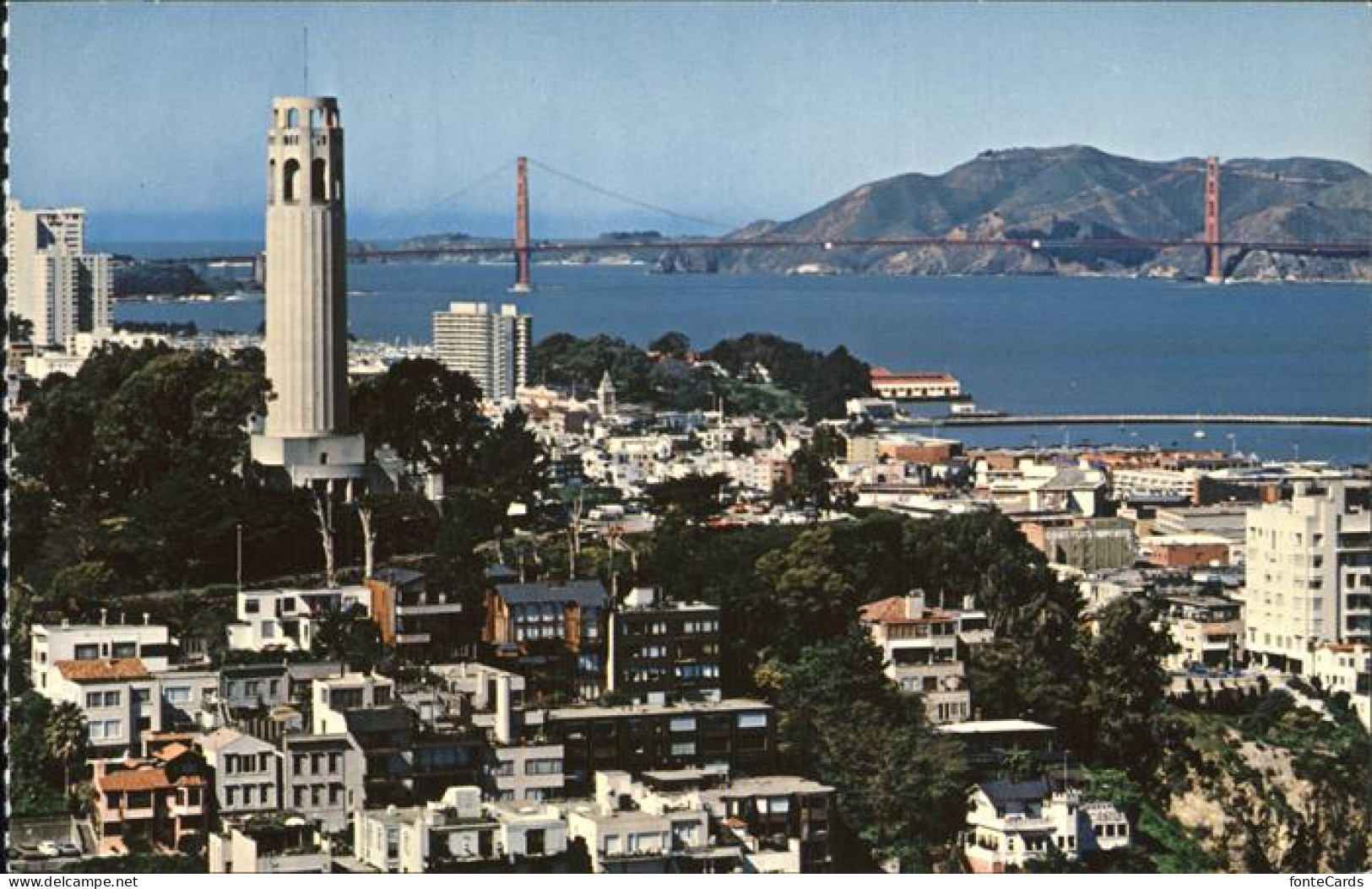11491261 San_Francisco_California Coit Tower Golden Gate Bridge - Other & Unclassified
