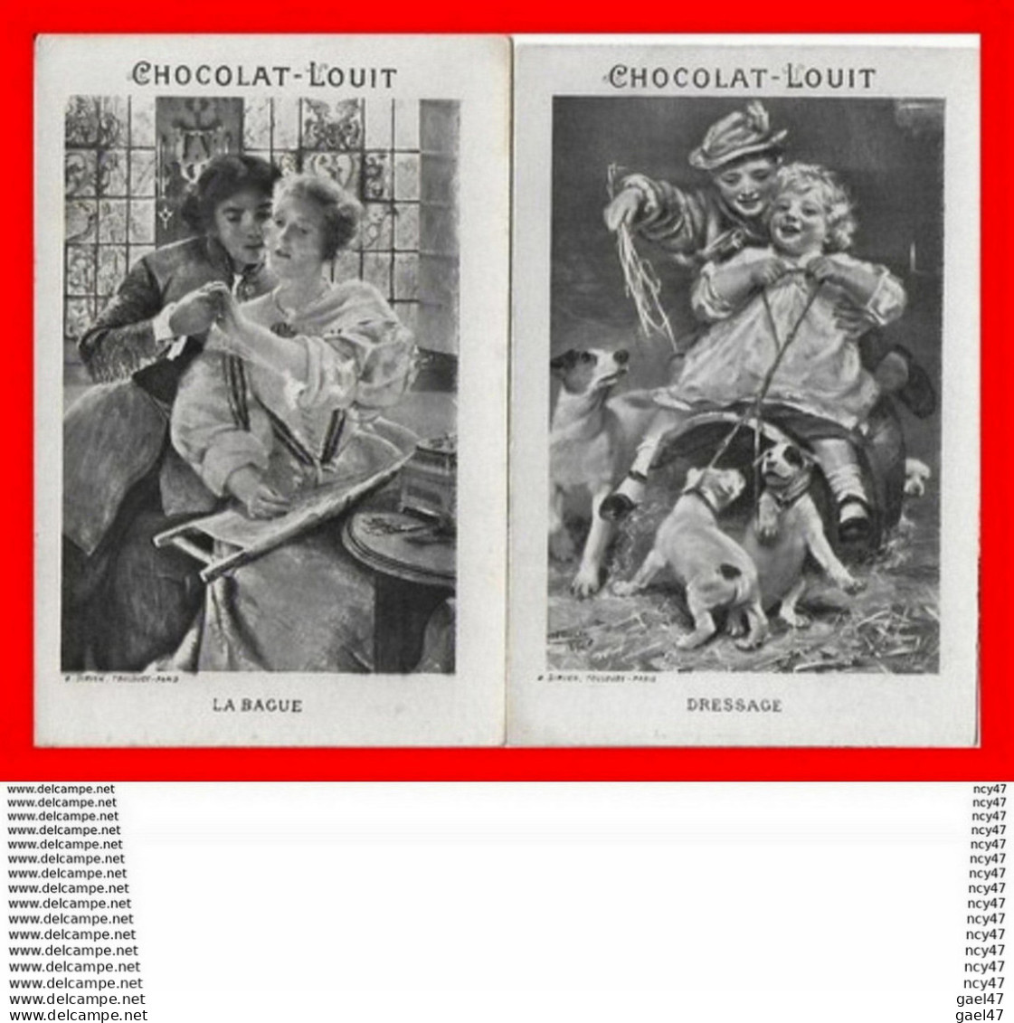 4 CHROMOS.  Chocolat LOUIT. Diverses...S1405 - Louit