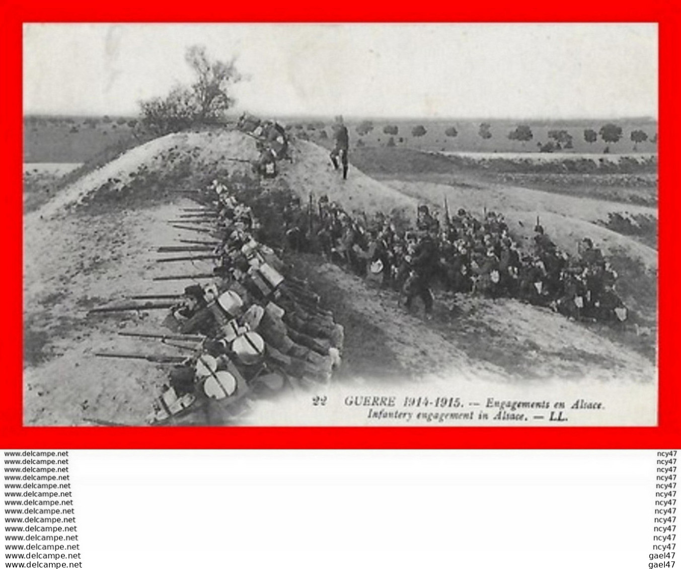 CPA MILITARIA. Guerre 1914-15. Engagements En Alsace, Animé...CO1815 - Guerre 1914-18