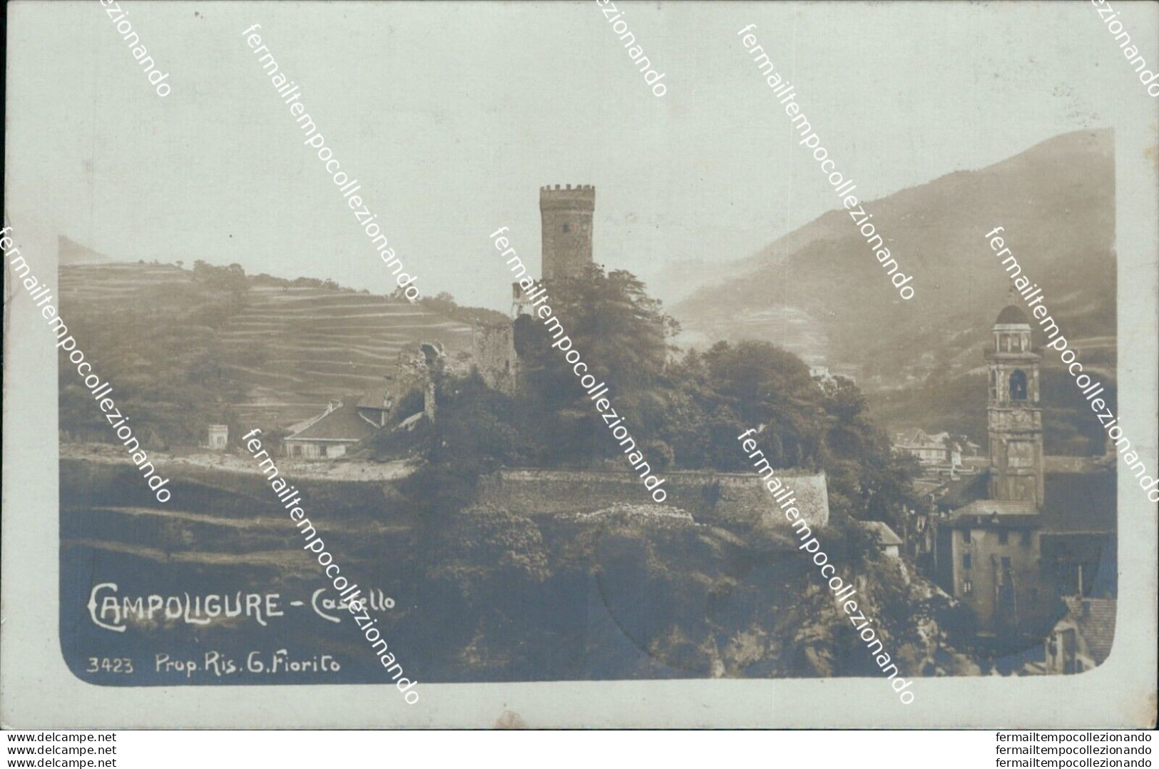 Bq351 Cartolina Fotografica Campoligure 1915 Provincia Di Genova - Genova (Genua)