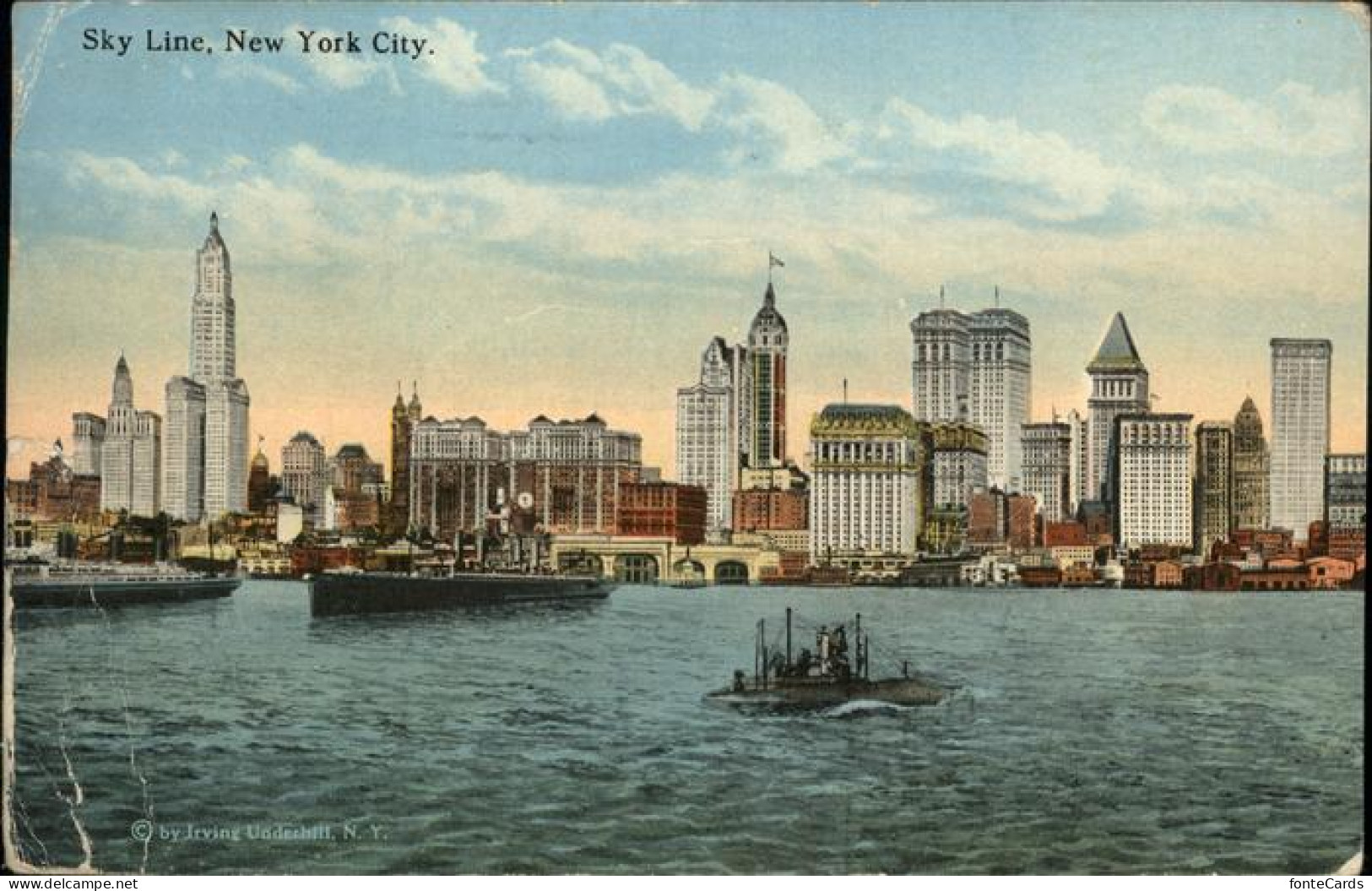11491097 New_York_City Skyline Of Manhatten From Jersey City Steamer - Altri & Non Classificati