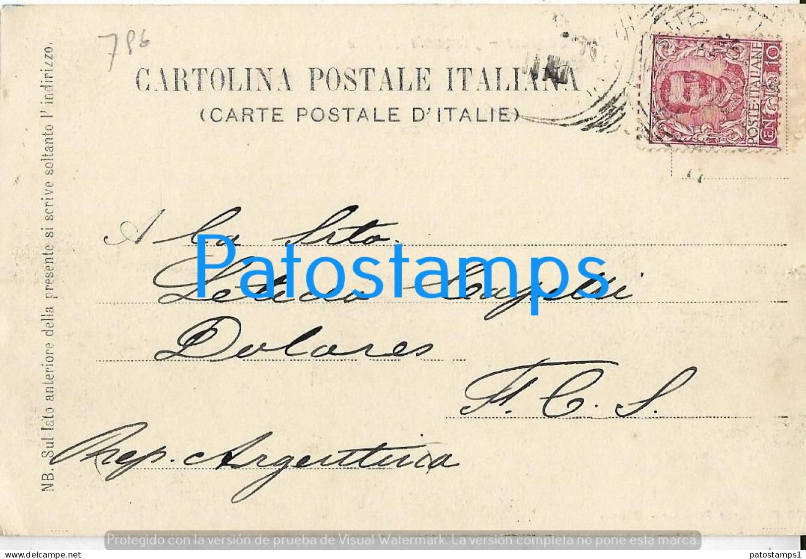 228693 ITALY FIRENZE TOSCANA CASCINE KING'S SQUARE CIRCULATED TO ARGENTINA POSTAL POSTCARD - Andere & Zonder Classificatie