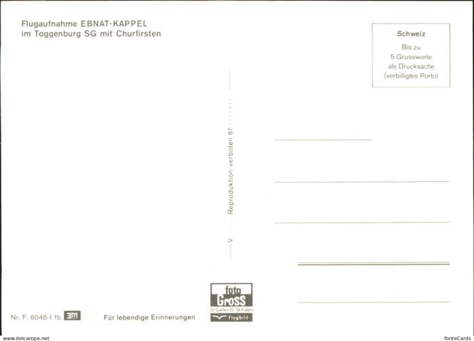 11488712 Ebnat-Kappel  Ebnat-Kappel - Autres & Non Classés