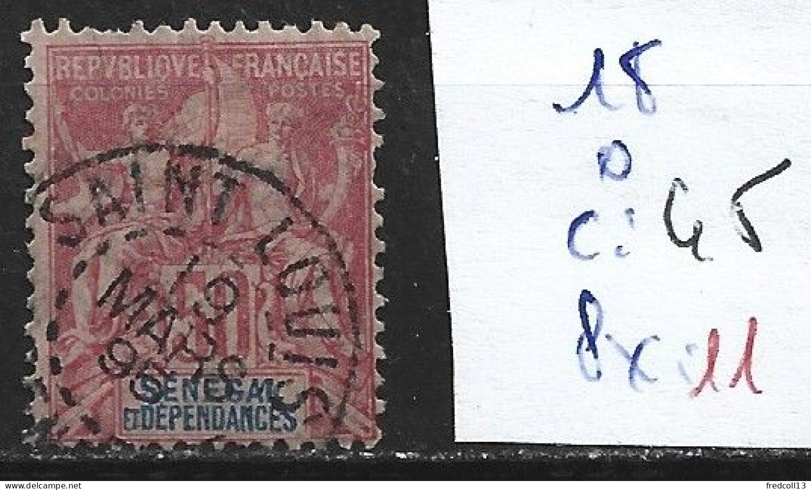 SENEGAL FRANCAIS 18 Oblitéré Côte 45 € - Used Stamps