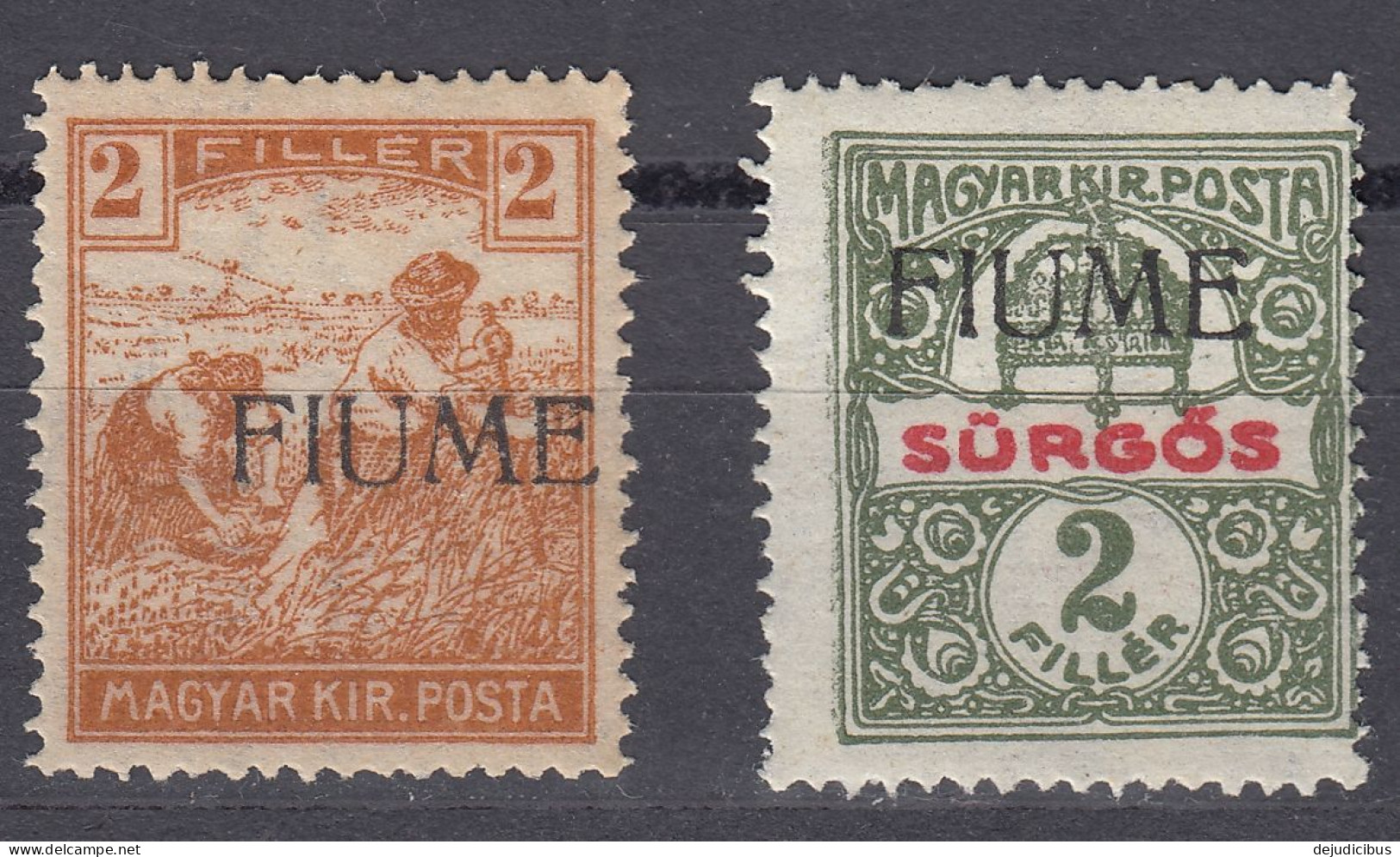 FIUME - 1919 - Lotto Di 2 Valori Nuovi MH: Yvert 4 E 28 - Fiume