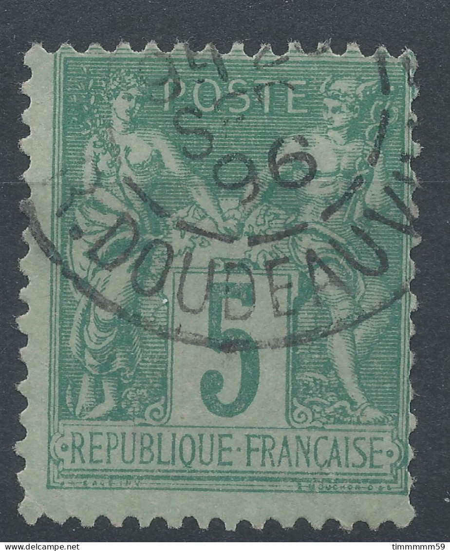 Lot N°83362   N°75, Oblitéré Cachet à Date De PARIS_58 "R.DOUDEAUVILLE" - 1876-1898 Sage (Type II)