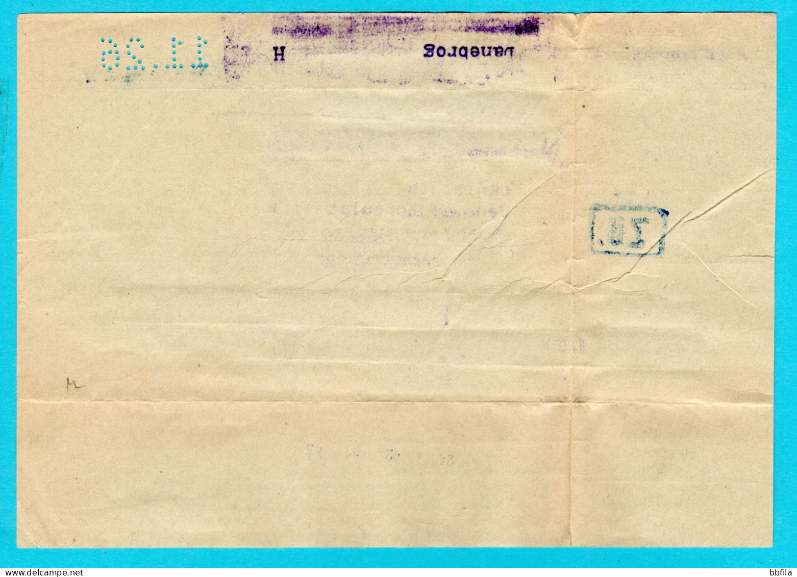 GERMANY Telegram 1942 From Zürich Switzerland For Danish Consul In Hamburg With "Geprüft TU Hamburg" Not Noted By Riemer - Storia Postale