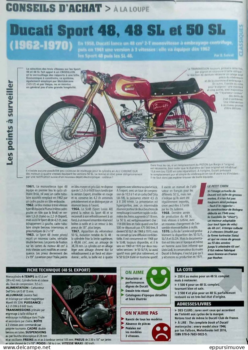 Article Papier MOTO DUCATI SPORT 48 50 Juin 2016 LVMF - Sin Clasificación