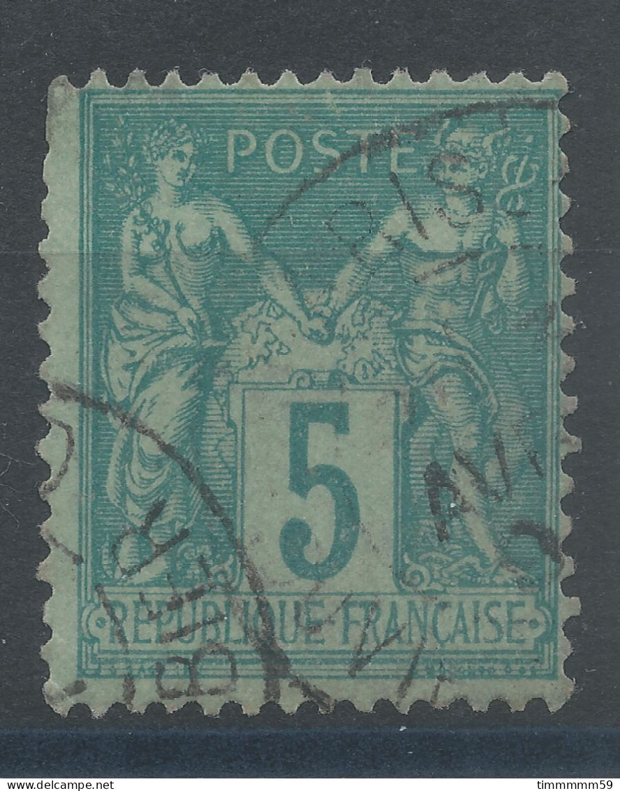 Lot N°83365   N°75, Oblitéré Cachet à Date De PARIS_10 "R.du VIEUX-COLOMBIER" - 1876-1898 Sage (Type II)