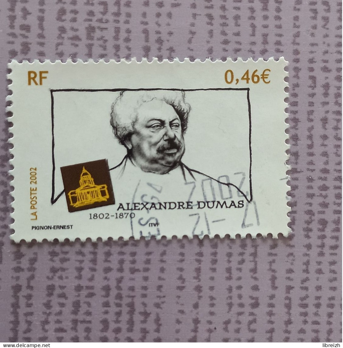 Alexandre Dumas  N° 3536  Année 2002 - Used Stamps