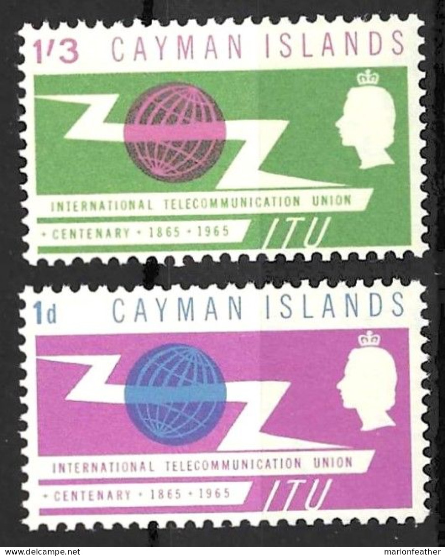 CAYMAN Is....QUEEN ELIZABETH   II..(1952-22..)....I.T.U,....INTERNATIONAL TELECOMMUNICATION UNION..K..SET OF 2.....MNH.. - Caimán (Islas)