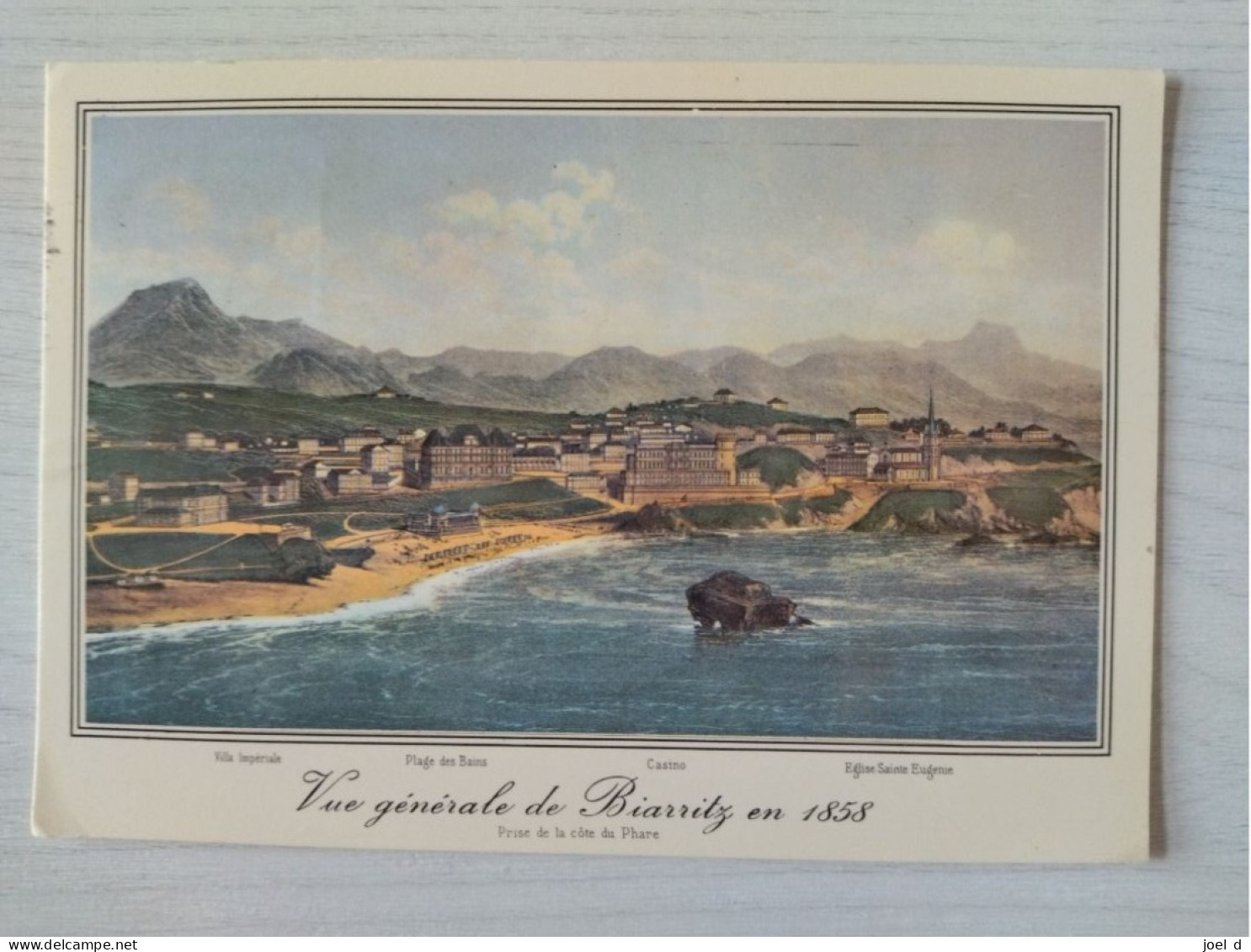 CPA 64 Pyrénées Atlantiques Biarritz: Vue Générale De Biarritz EN 1858 (circulé) - Biarritz