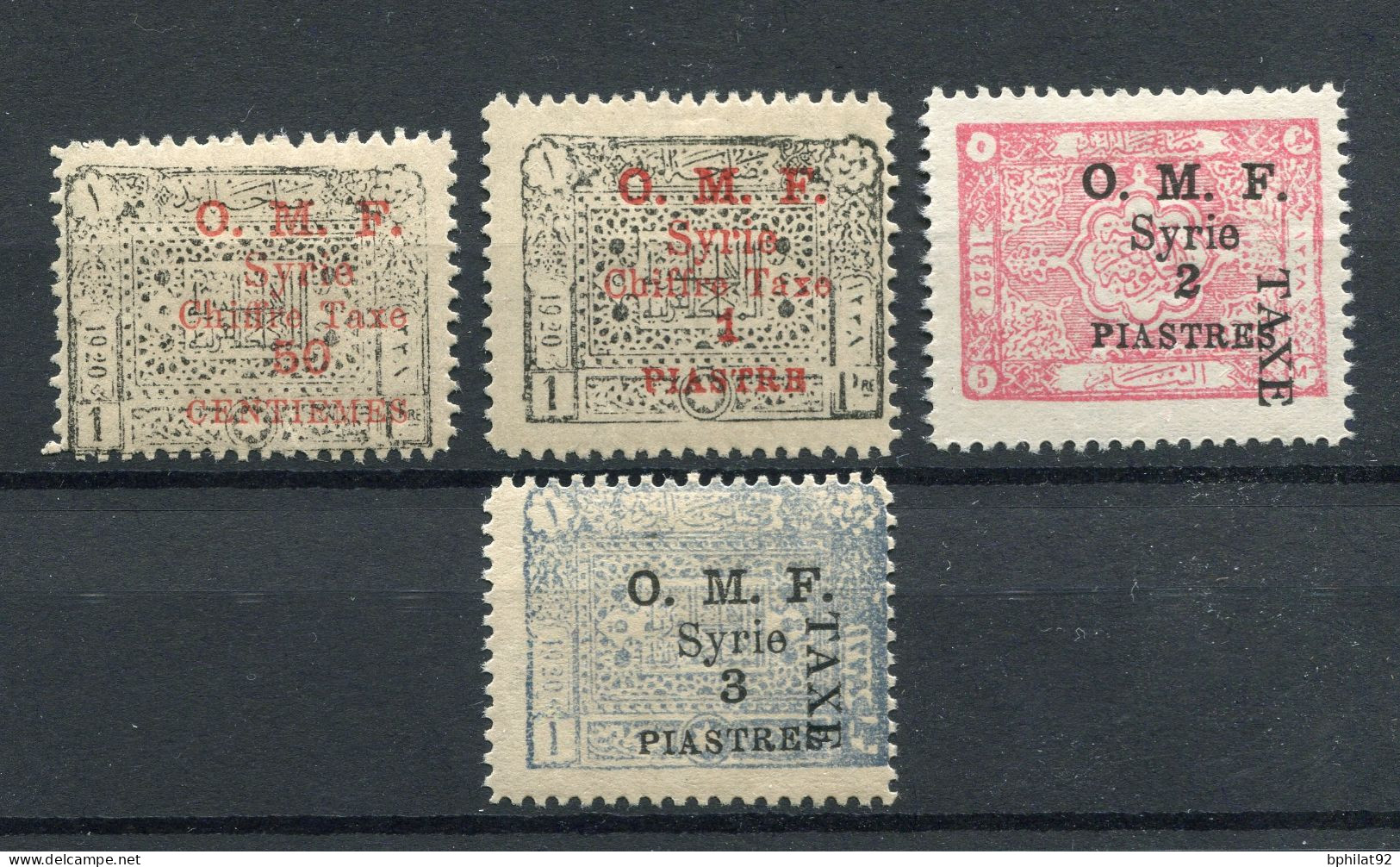 !!! SYRIE, SERIE DE TAXES N°14/16 NEUVE * - Postage Due