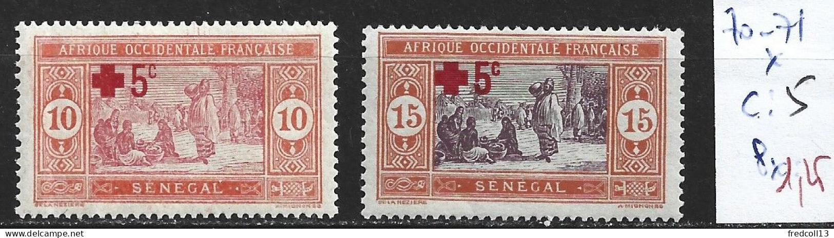 SENEGAL FRANCAIS 70-71 * Côte 5 € - Nuovi