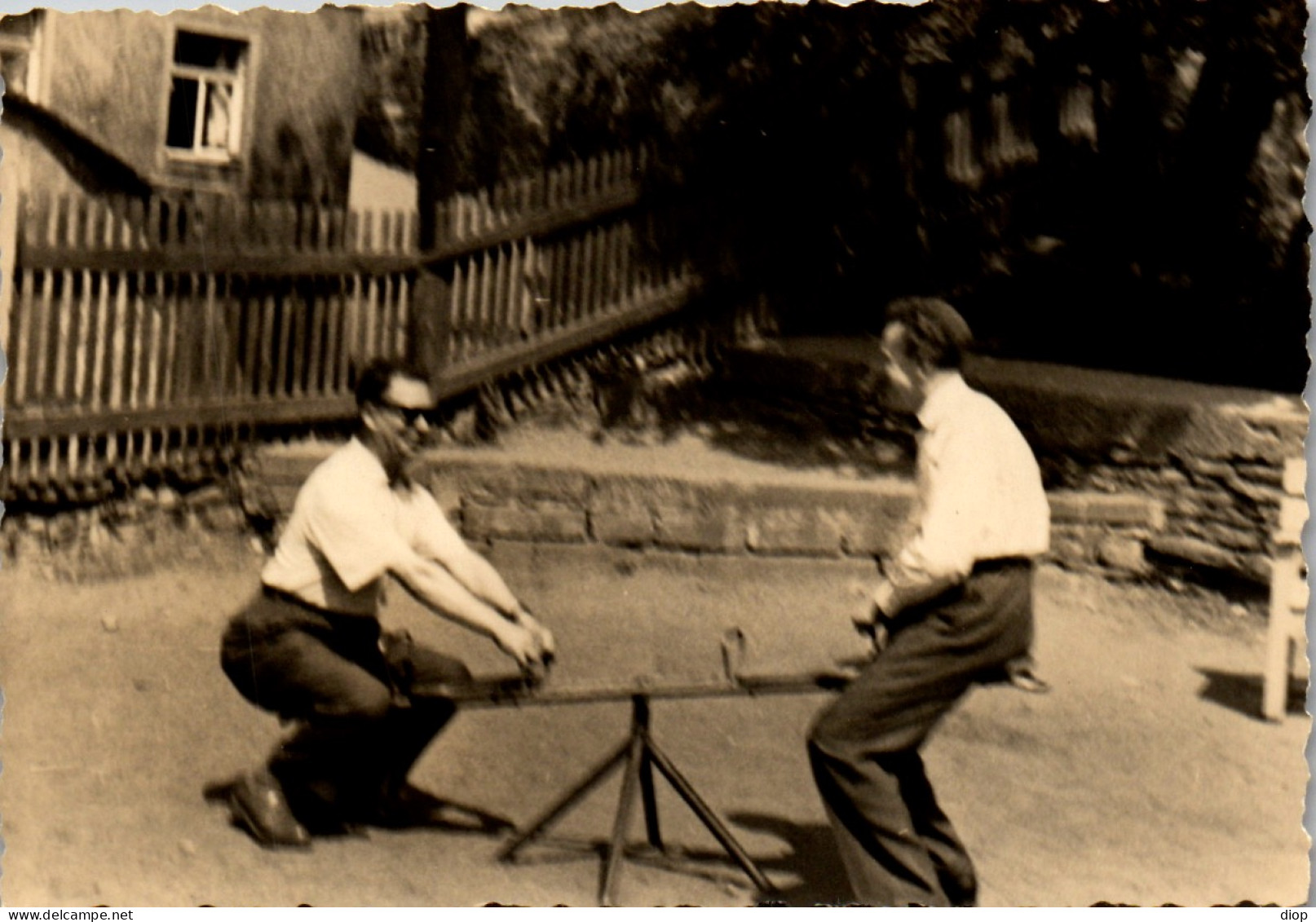 Photographie Photo Vintage Snapshot Amateur Balan&ccedil;oire Amis  - Altri & Non Classificati