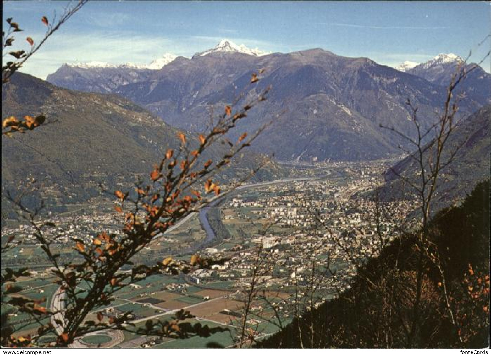 11485317 Bellinzona Veduta Generale Con Camorino Giubiasco Monte Carasso Bellinz - Sonstige & Ohne Zuordnung