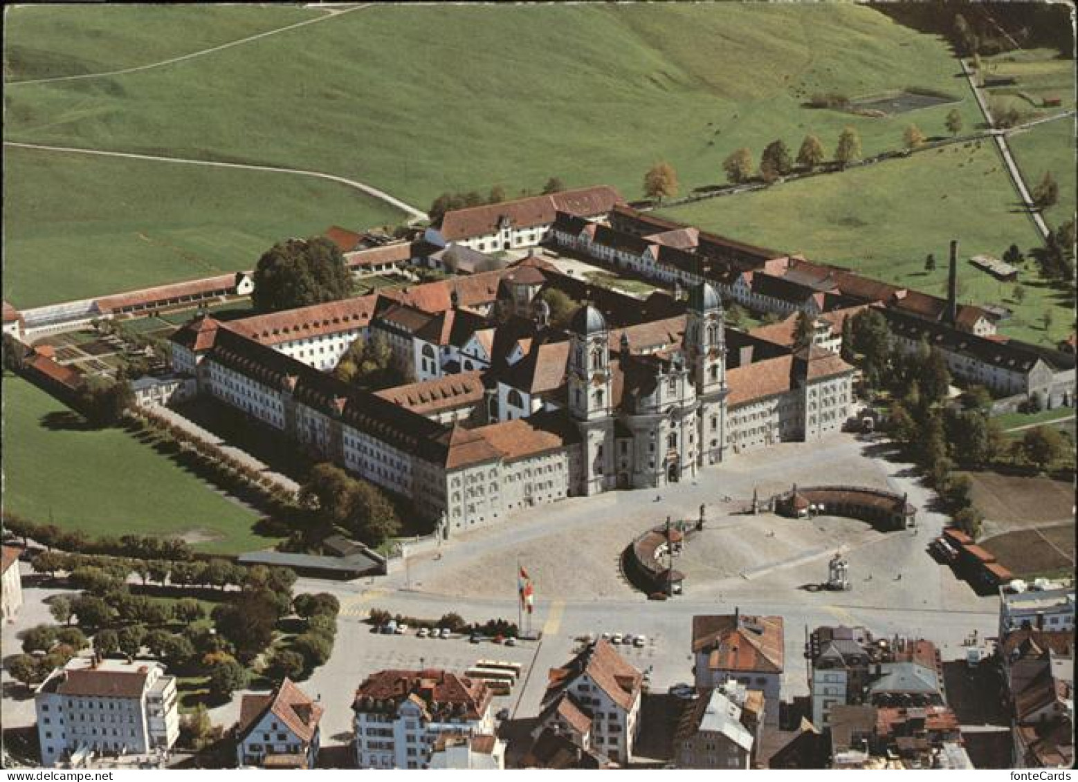 11485269 Einsiedeln SZ Kloster Einsiedeln Fliegeraufnahme Einsiedeln - Autres & Non Classés