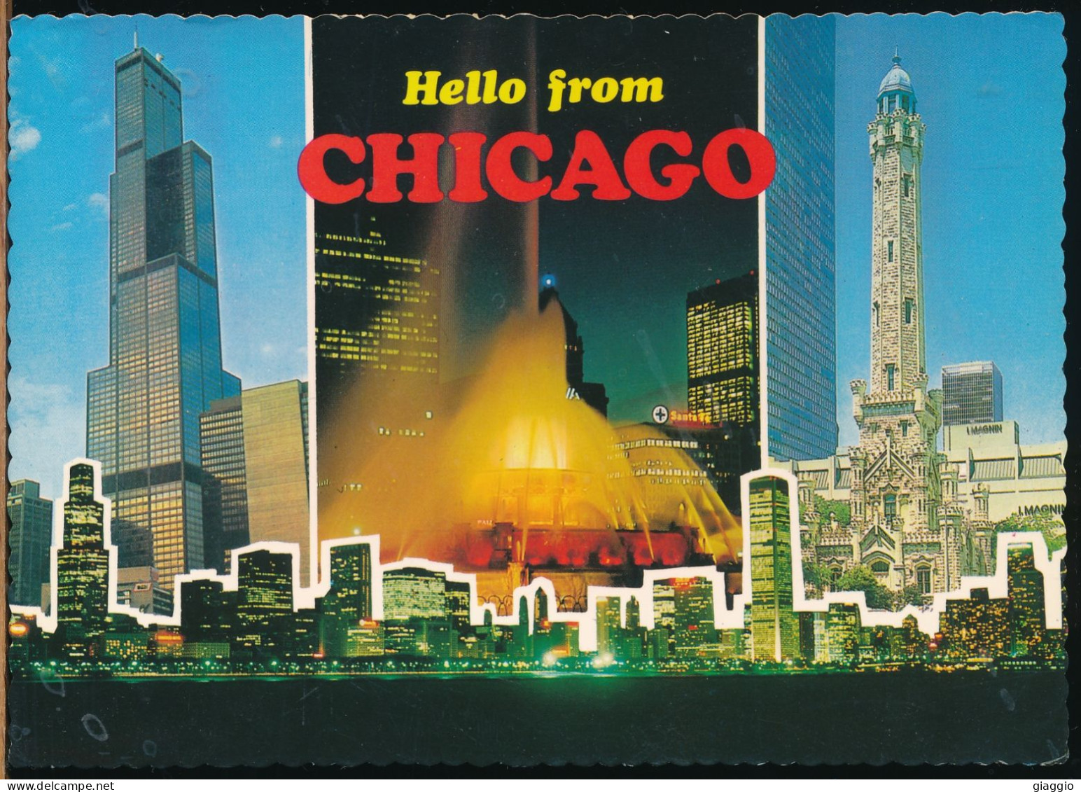 °°° 30897 - USA - IL - HELLO FROM CHICAGO - VIEWS - 1981 With Stamps °°° - Chicago