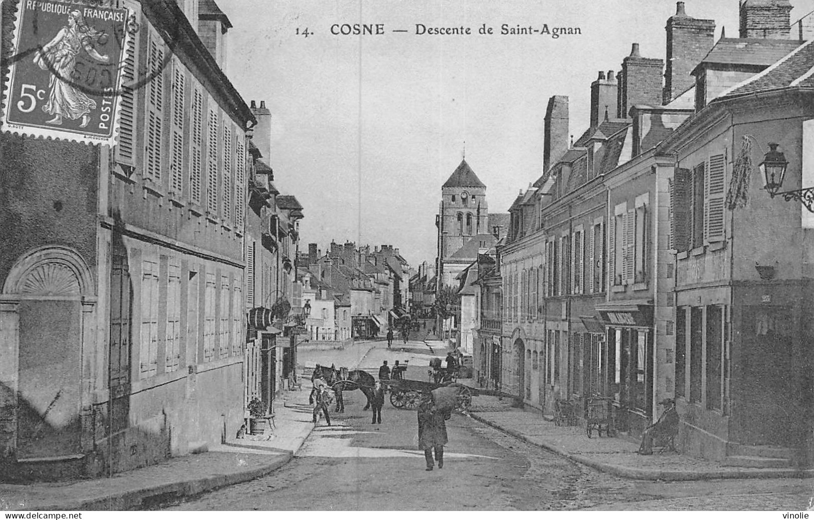 P-24-Mi-Is-1667 : COSNE. DESCENTE DE SAINT-AGNAN - Cosne Cours Sur Loire