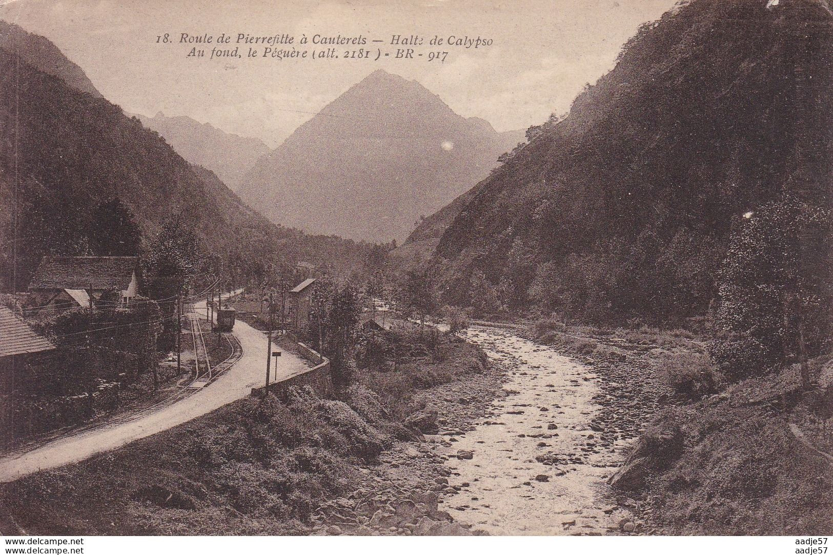 France Hautes Pyrénées - Route De PIERREFITTE - Halte De Calypso Train - Trains