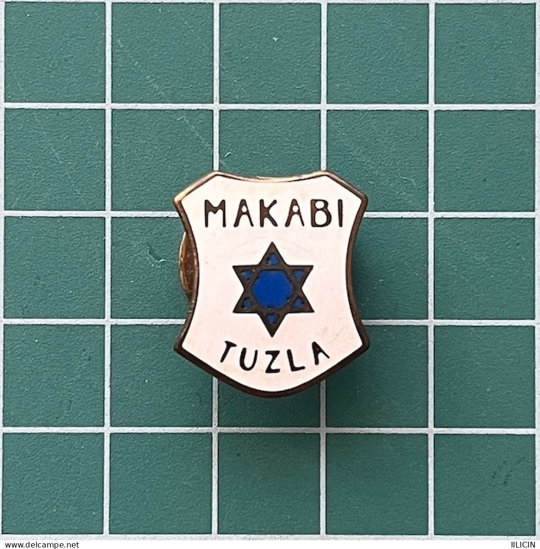 Badge Pin ZN013205 - Football Soccer Yugoslavia Bosnia Tuzla Makabi Maccabi Zidov Jevrej Jew 1919-1921 - Calcio