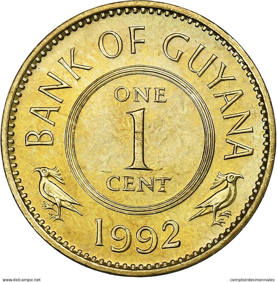 Guyana, Cent, 1992, Nickel-Cuivre, SUP, KM:31 - Guyana