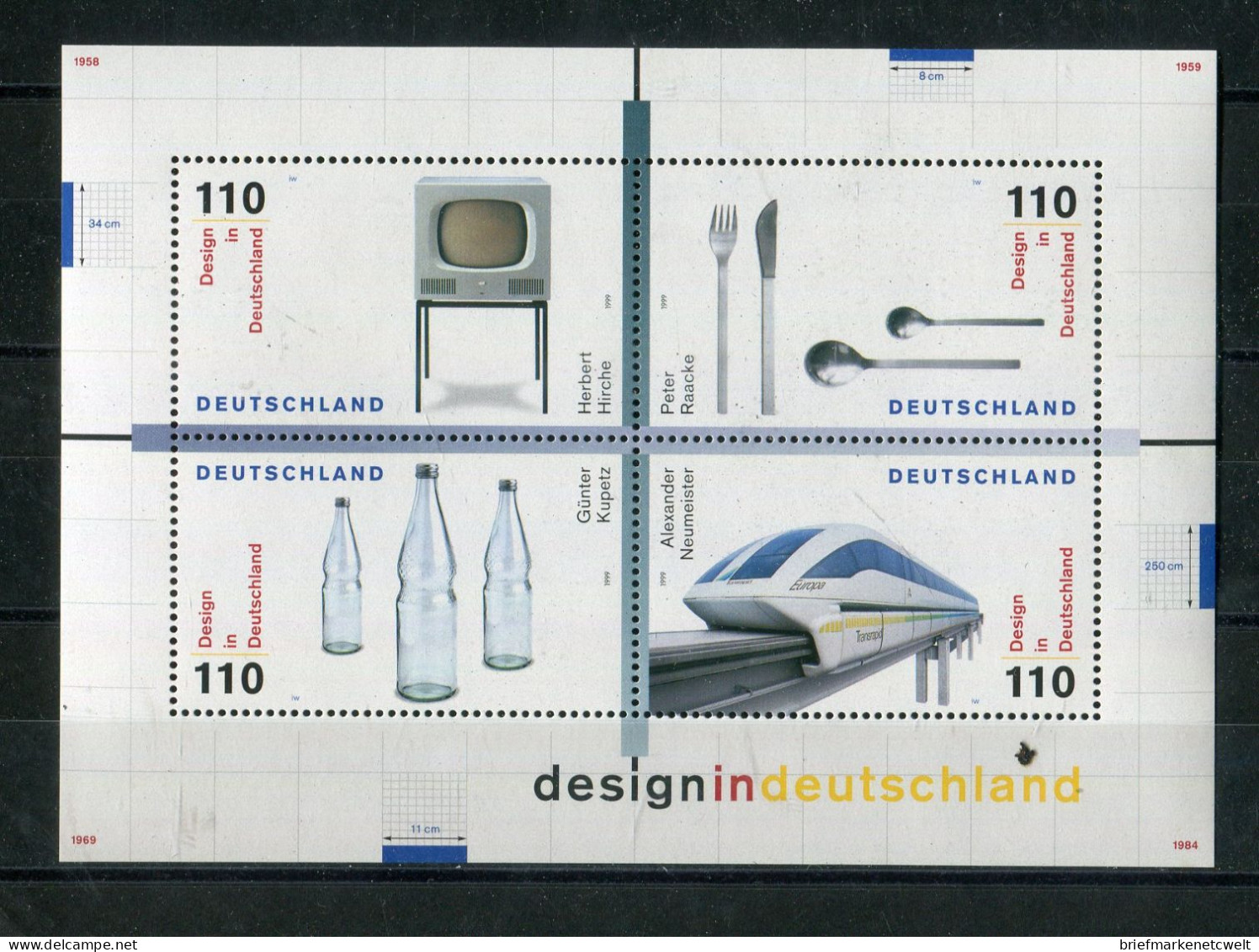 "BUNDESREPUBLIK DEUTSCHLAND" Partie Mit 9 Blocks **, Vgl. Fotos (B1253) - Collections