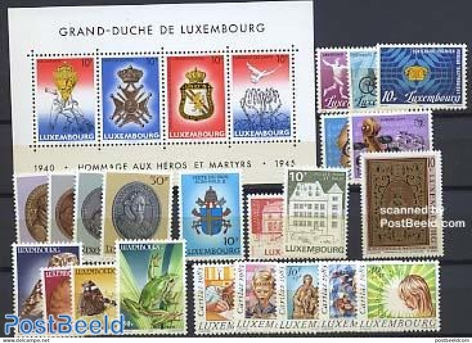 Luxemburg 1985 Yearset 1985 (22v+1s/s), Mint NH, Various - Yearsets (by Country) - Nuevos