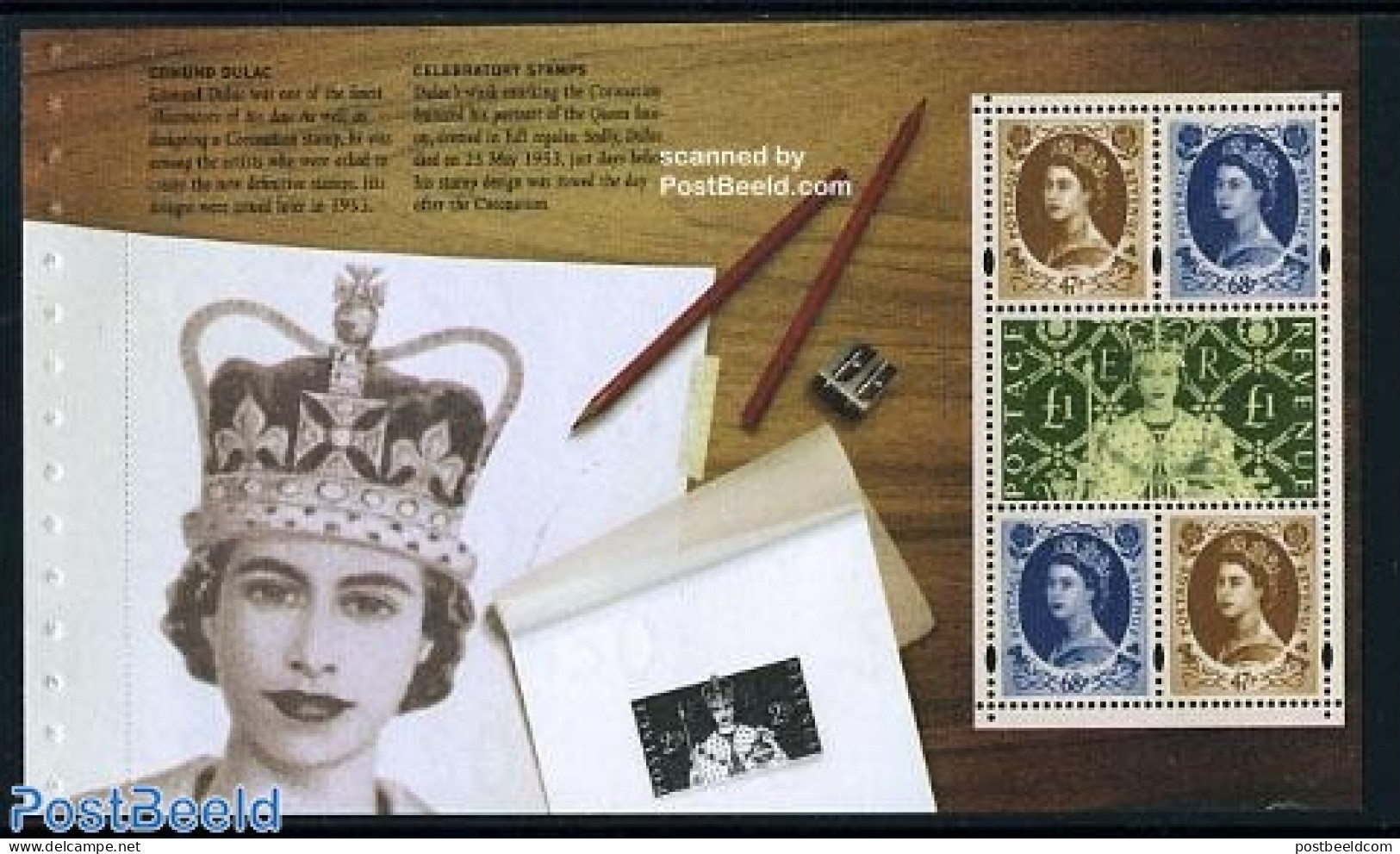 Great Britain 2003 50 Years Coronation Booklet Pane, Mint NH - Neufs