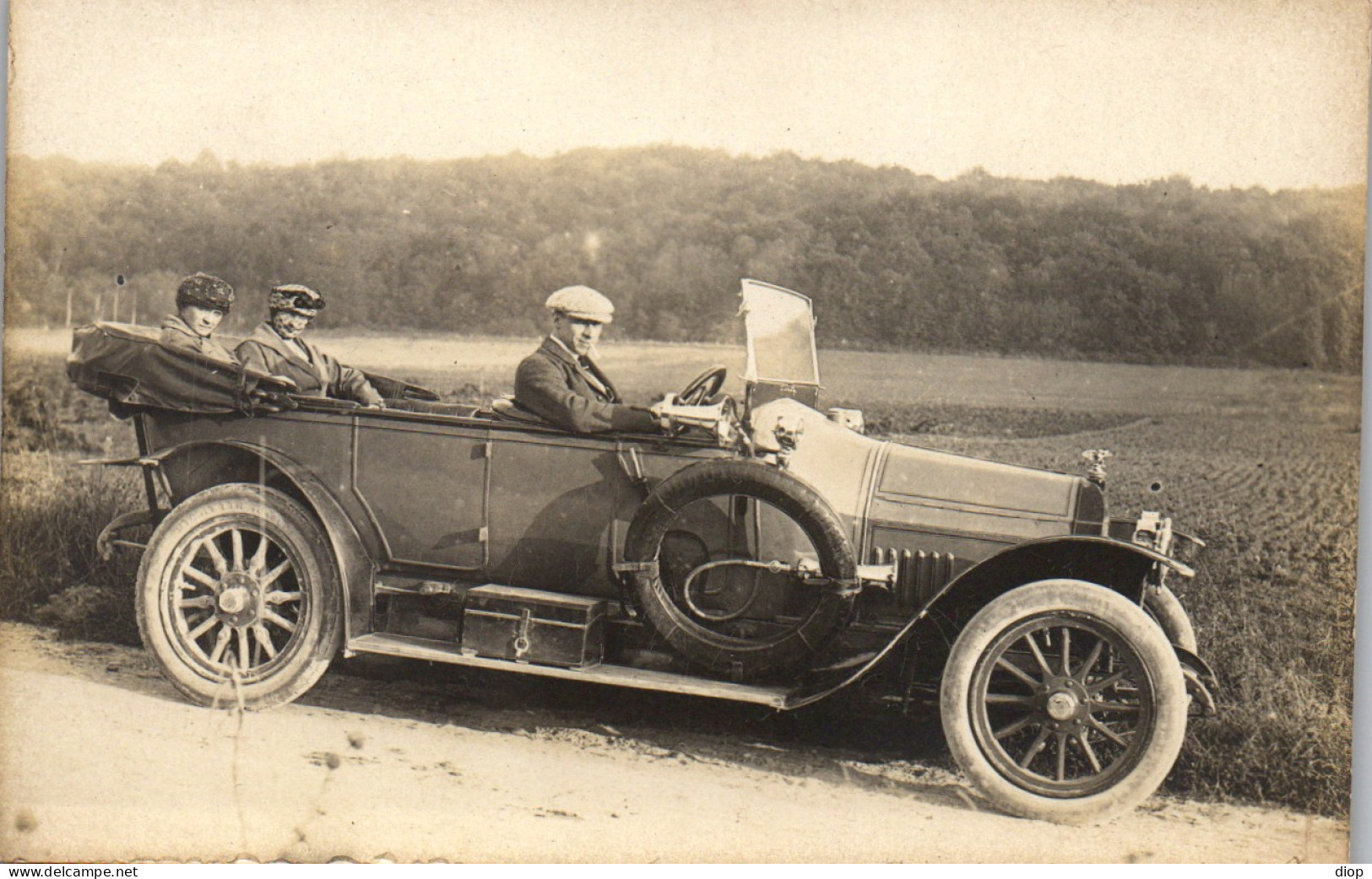 Photographie Photo Vintage Snapshot Amateur Automobile Voiture Cabriolet  Auto - Cars