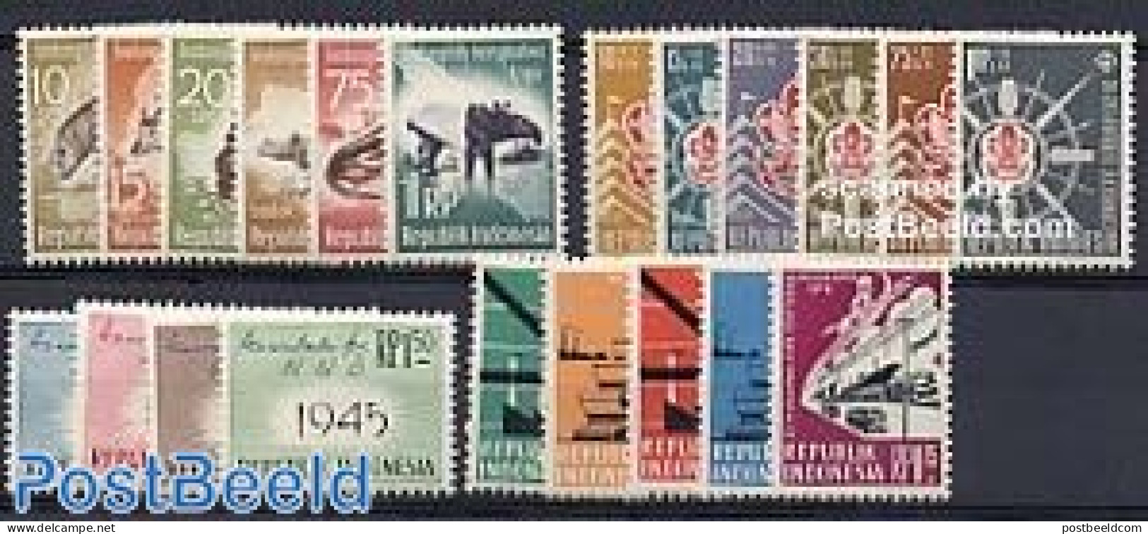 Indonesia 1959 Yearset 1959 (21v), Mint NH, Various - Yearsets (by Country) - Unclassified