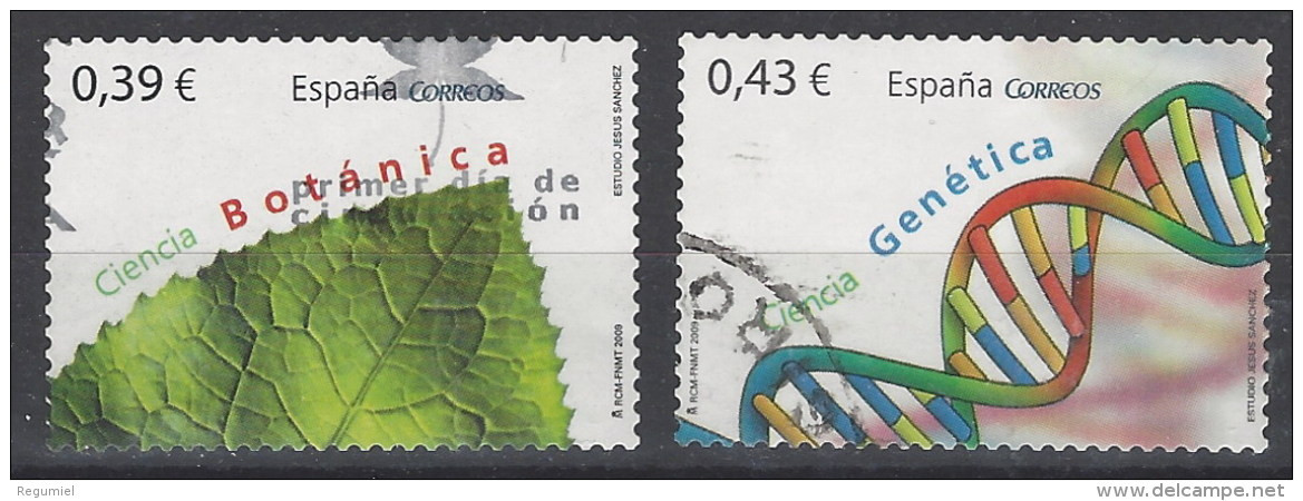 España U 4455/4456 (o) Ciencias. 2009 - Used Stamps