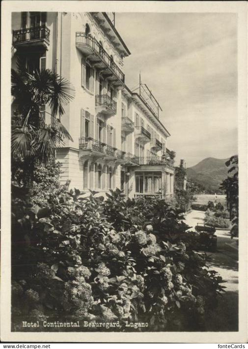 11483884 Lugano TI Hotel Continental Beauregard Lugano - Autres & Non Classés