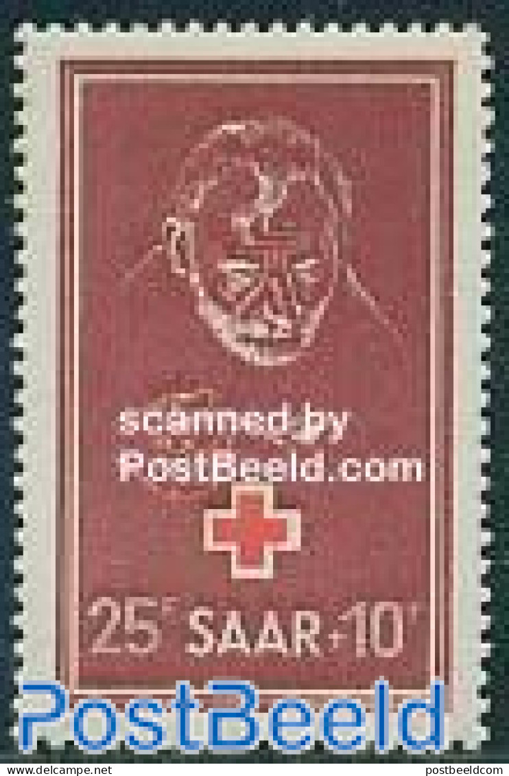 Germany, Saar 1950 Red Cross 1v, Mint NH, Health - Red Cross - Croix-Rouge