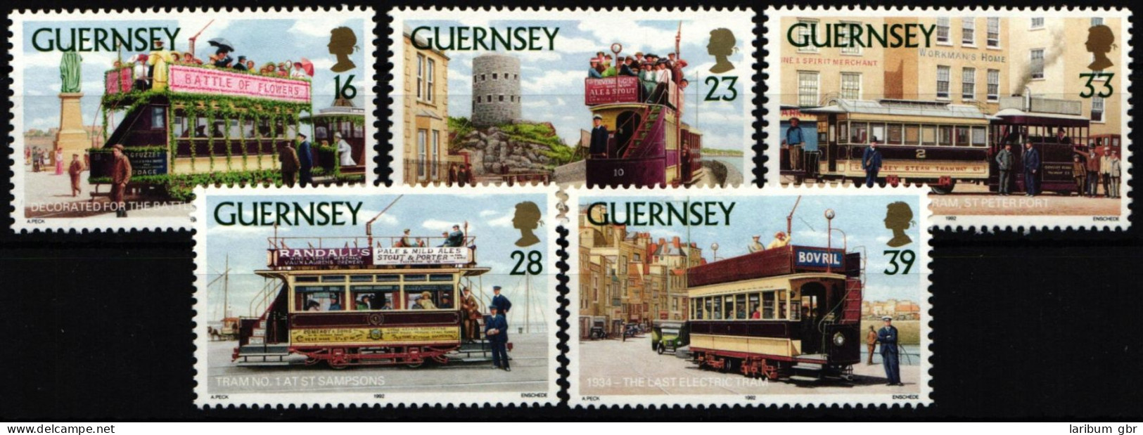 Guernsey 573 - 577 Postfrisch Eisenbahn #KG763 - Guernesey