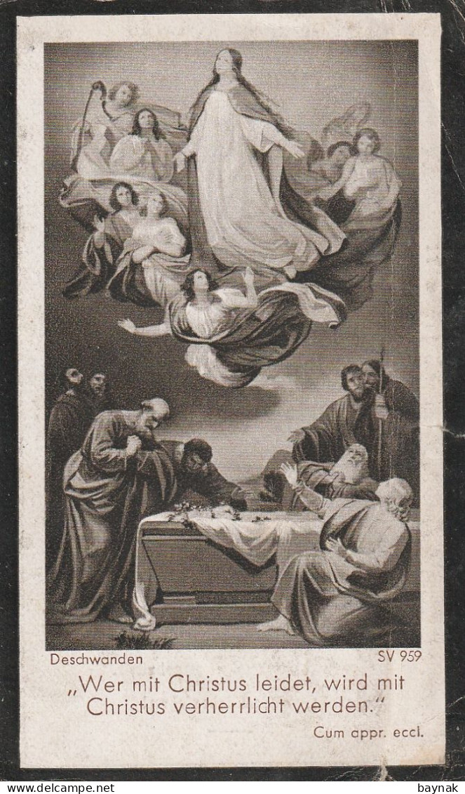 DEATH CARD    - STERBEBILD -  JOSEF KAUFMANN Aus LINZ, AUSTRIA -  OBERGEFREITEN IN  FLIEGER   Rgt,,  -  GEFALLEN - 1939-45