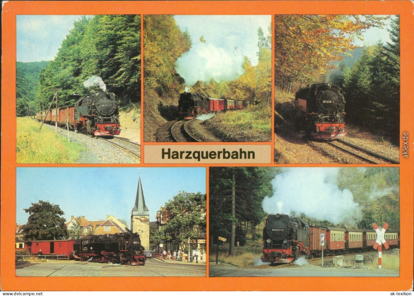 Wernigerode Harzquerbahn   Harzbahn Ansichtskarte  1986 - Autres & Non Classés