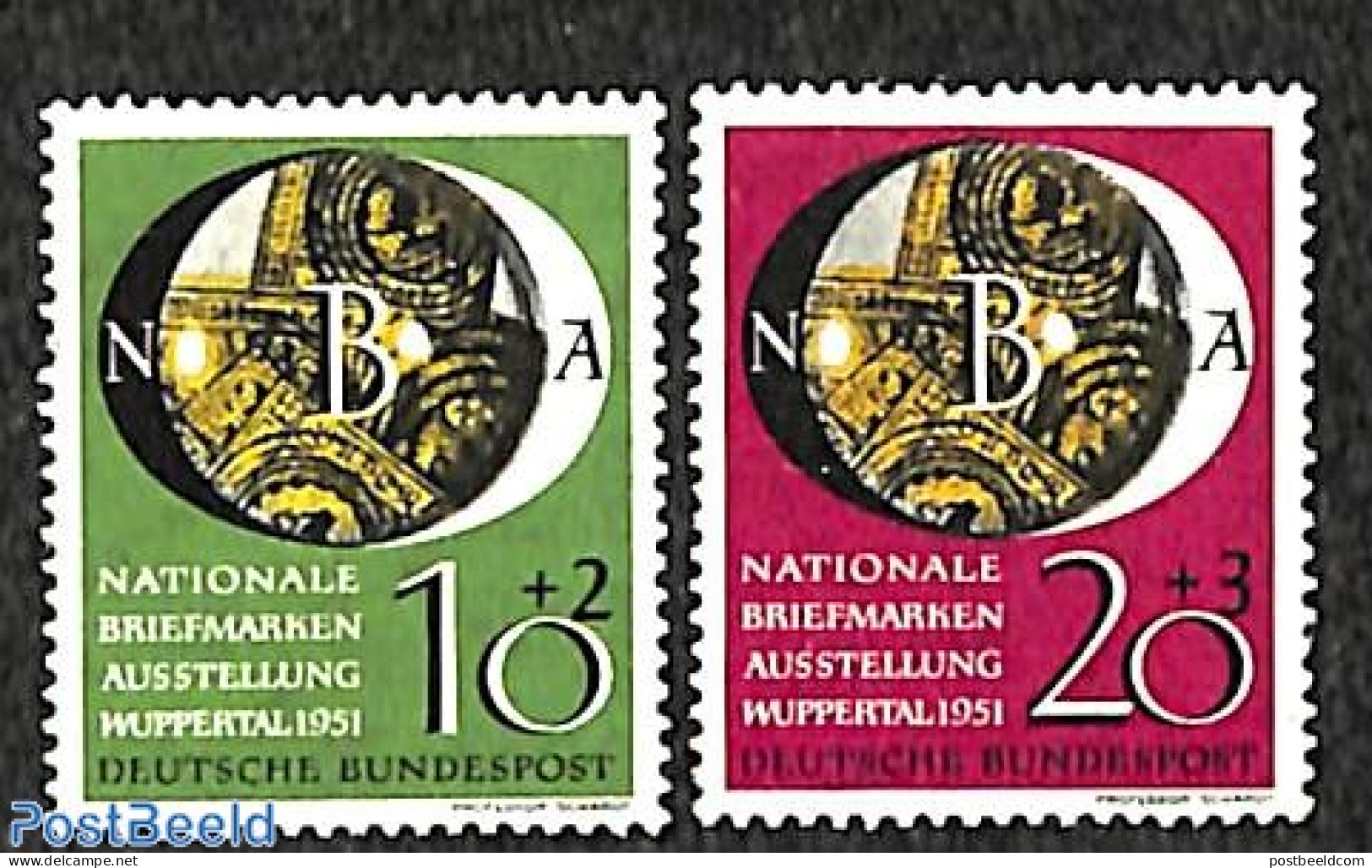 Germany, Federal Republic 1951 Philatelic Exposition 2v, Mint NH, Philately - Stamps On Stamps - Neufs